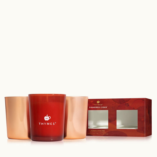Simmered Cider Aromatic Votive Trio