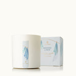 Washed Linen Poured Candle